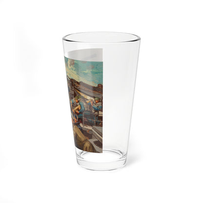 READY! AIM!, Fisher advertisement sketch, 1944 (Magazine Illustration) Pint Glass 16oz-Go Mug Yourself