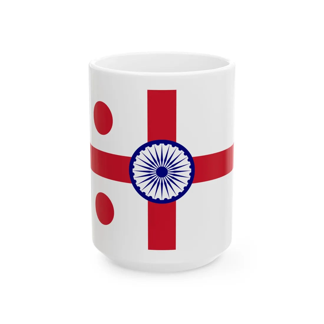 Rear-Admiral-ensign-Indian-Navy (India) White Coffee Mug 15oz - Go Mug Yourself