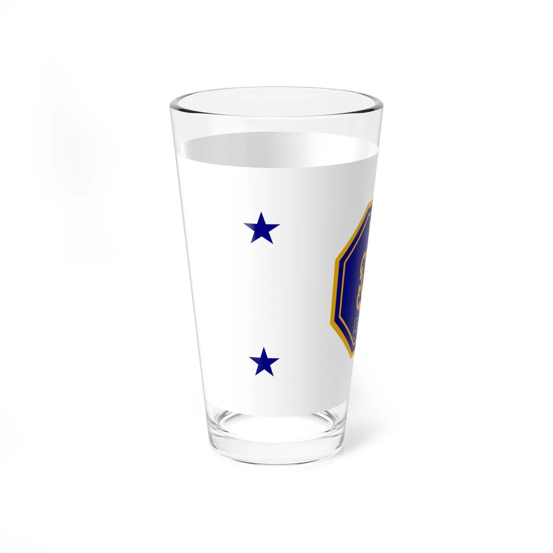 Rear Admiral ensign of Indian Navy (India) Pint Glass 16oz - Go Mug Yourself