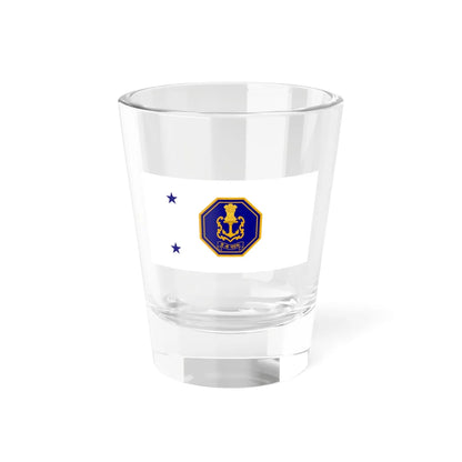 Rear Admiral ensign of Indian Navy (India) Shot Glass 1.5oz 1.5oz - Go Mug Yourself
