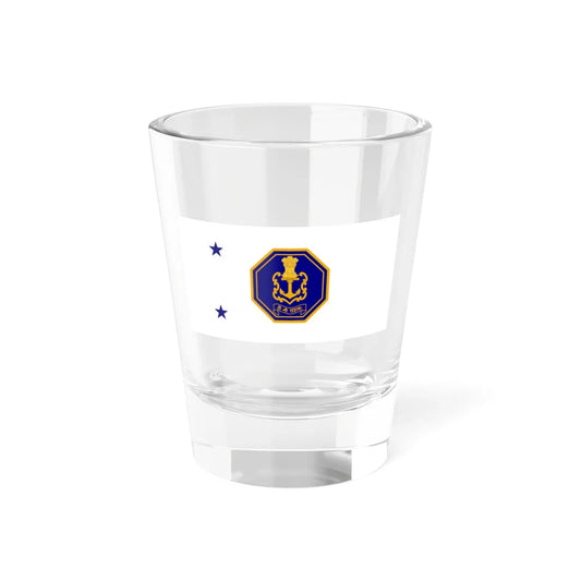 Rear Admiral ensign of Indian Navy (India) Shot Glass 1.5oz 1.5oz - Go Mug Yourself