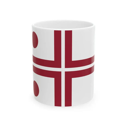 Rear Admiral Flag of Latvia (Latvia) White Coffee Mug 11oz - Go Mug Yourself
