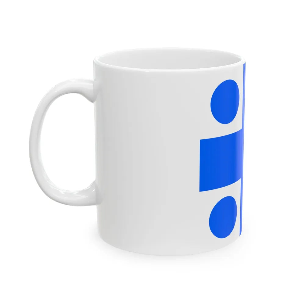 Rear Admirals Flag of Finland 1919 (Finland) White Coffee Mug - Go Mug Yourself