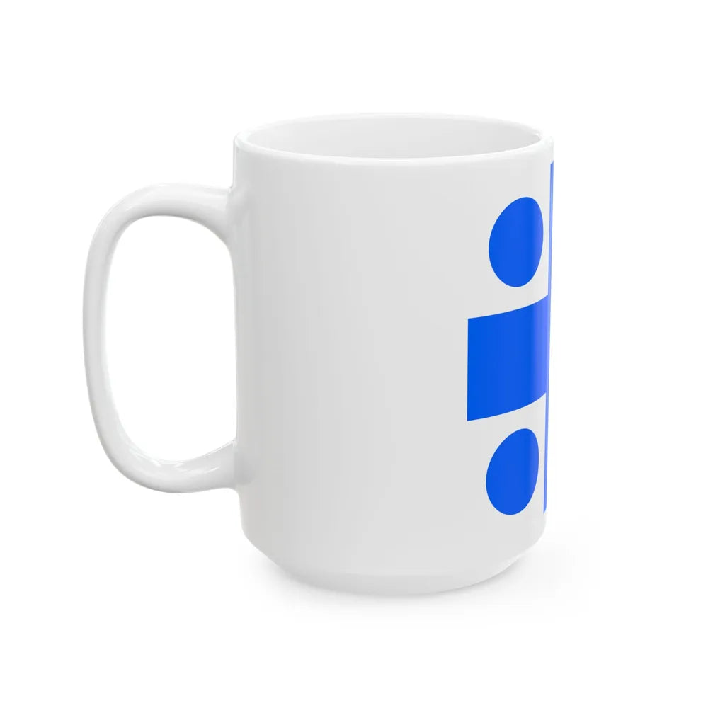 Rear Admirals Flag of Finland 1919 (Finland) White Coffee Mug - Go Mug Yourself
