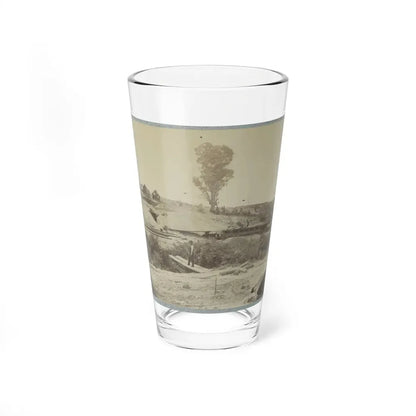 Rear View Of The 13-Inch Mortar  Dictator  In The Works Of Petersburg, Va. September 1, 1864 (U.S. Civil War) Pint Glass 16oz 16oz - Go Mug Yourself