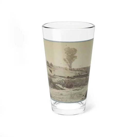 Rear View Of The 13-Inch Mortar  Dictator  In The Works Of Petersburg, Va. September 1, 1864 (U.S. Civil War) Pint Glass 16oz 16oz - Go Mug Yourself