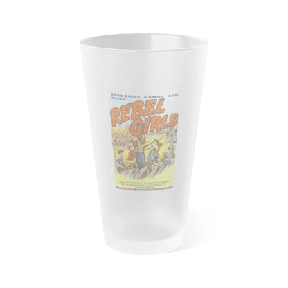 REBEL GIRLS 1960 Movie Poster - Frosted Pint Glass 16oz Default Title - Go Mug Yourself