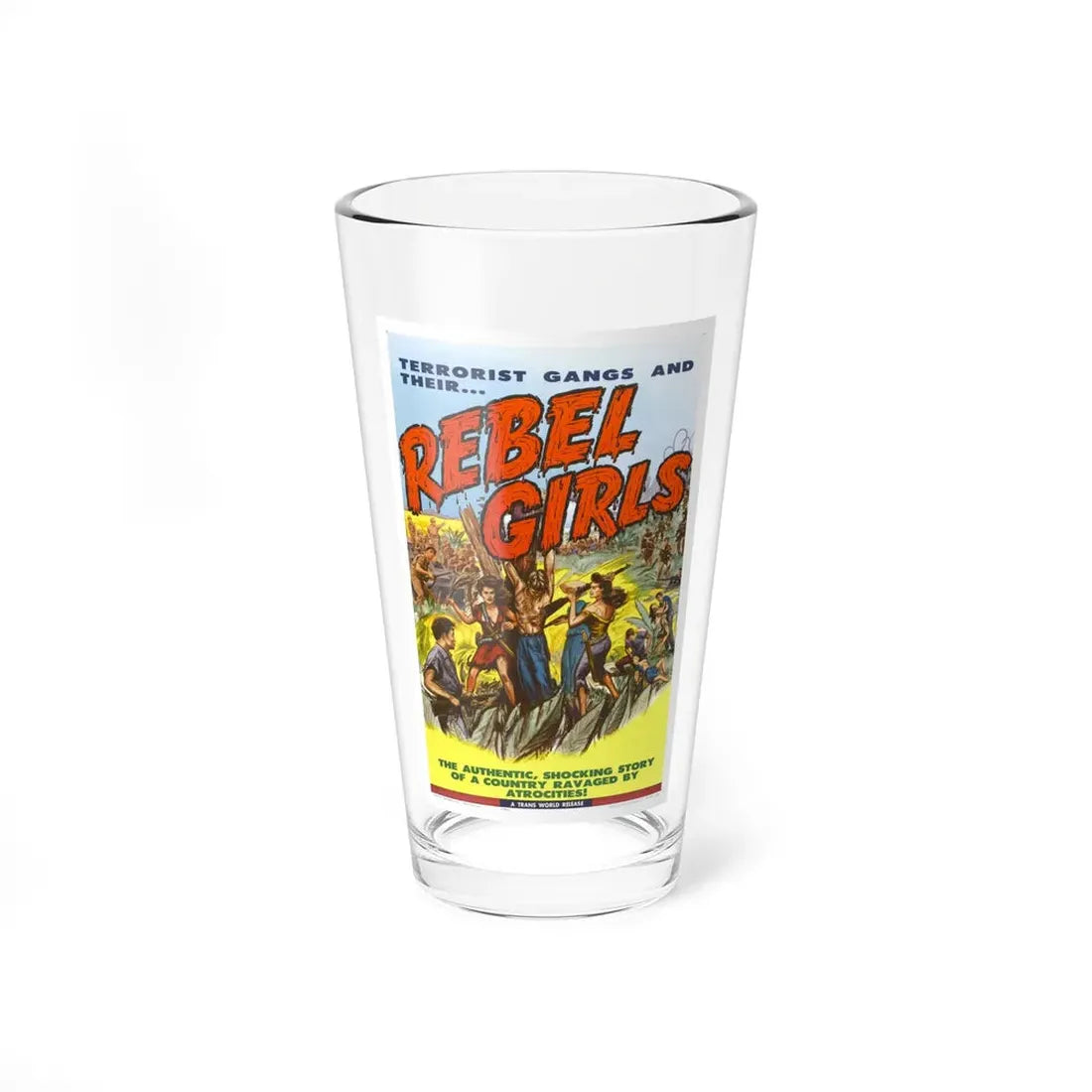 REBEL GIRLS 1960 Movie Poster - Pint Glass 16oz 16oz - Go Mug Yourself