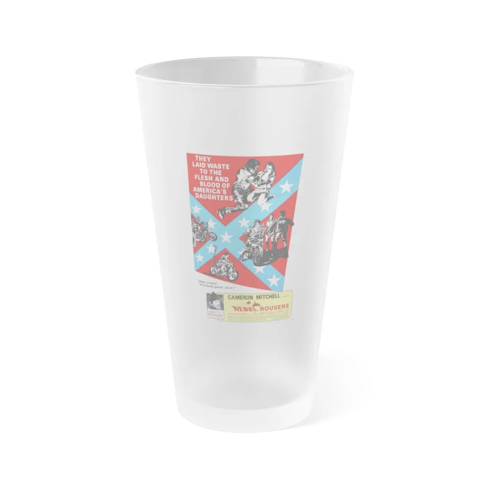 REBEL ROUSERS 1970 Movie Poster - Frosted Pint Glass 16oz-Go Mug Yourself