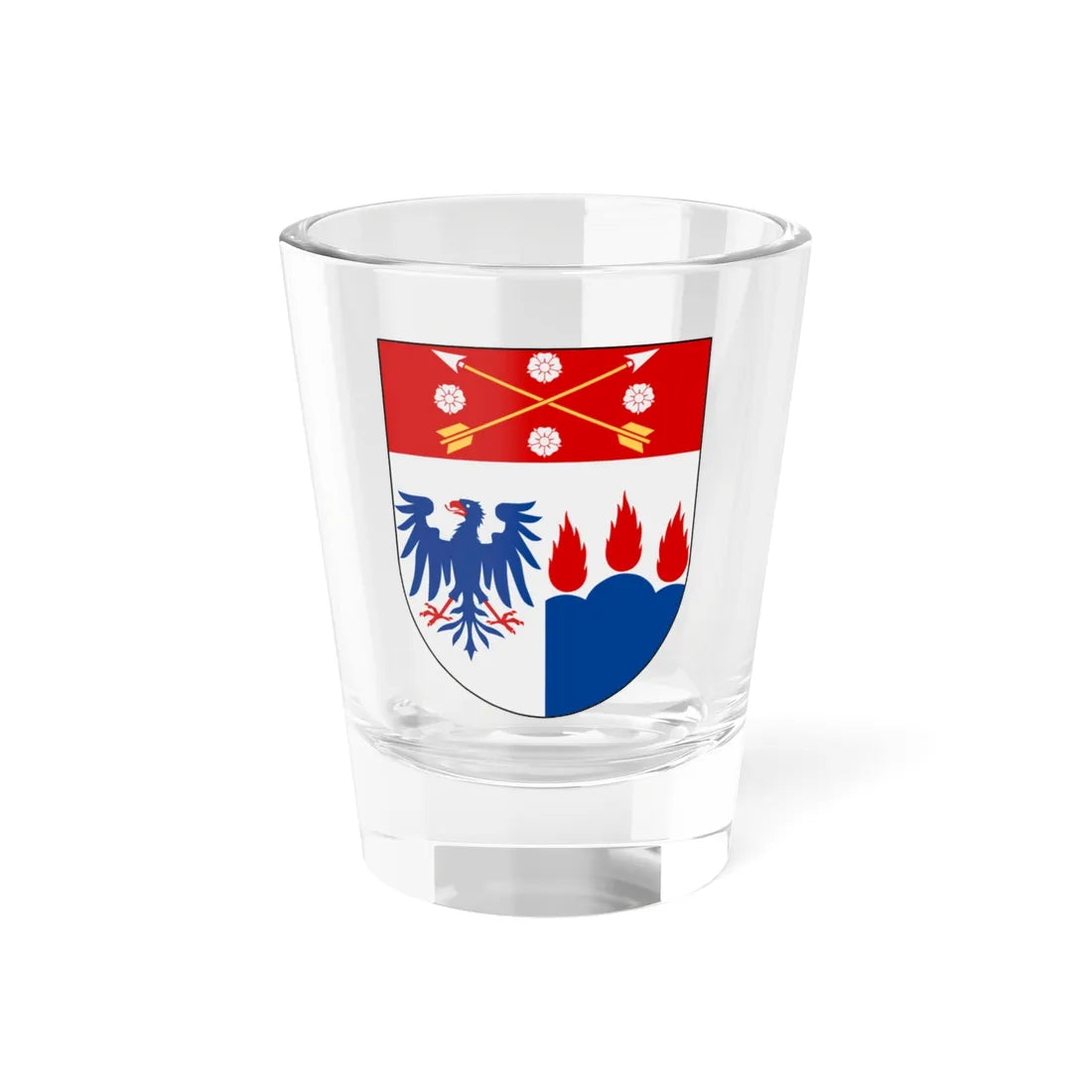 Örebro län vapen (Sweden) (Coat of Arms) Shot Glass 1.5oz 1.5oz - Go Mug Yourself