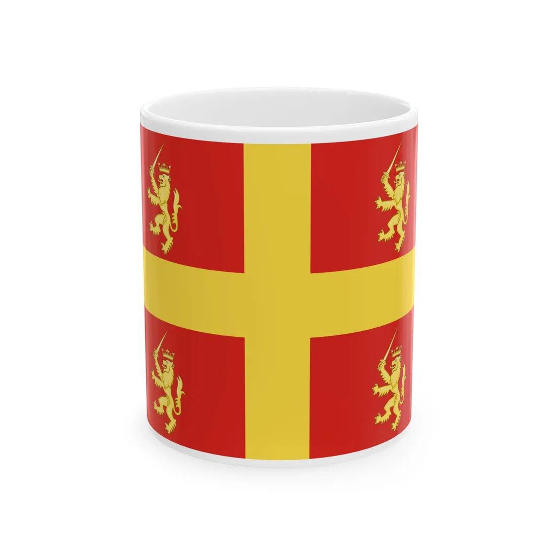 Recanati-Bandiera (Italy) White Coffee Mug 11oz - Go Mug Yourself