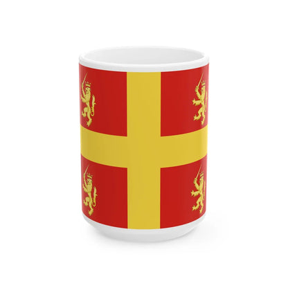 Recanati-Bandiera (Italy) White Coffee Mug 15oz - Go Mug Yourself