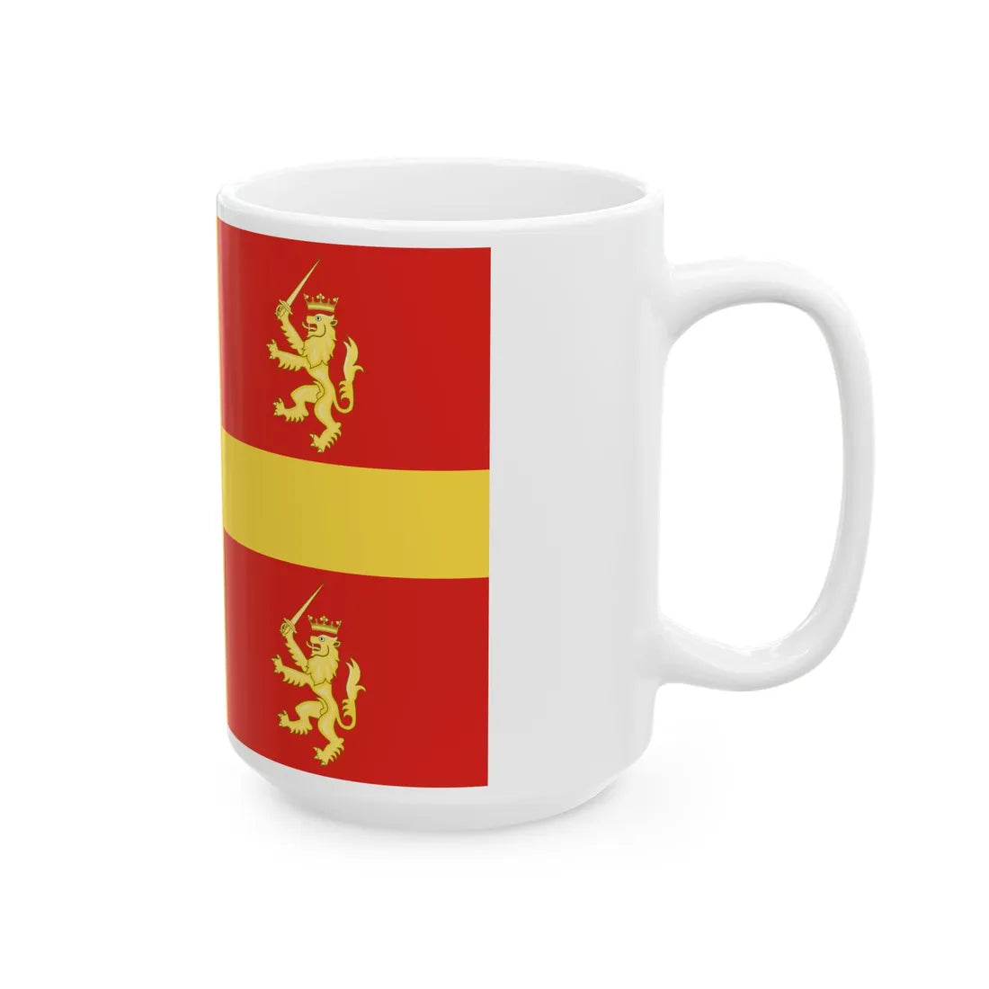 Recanati-Bandiera (Italy) White Coffee Mug - Go Mug Yourself