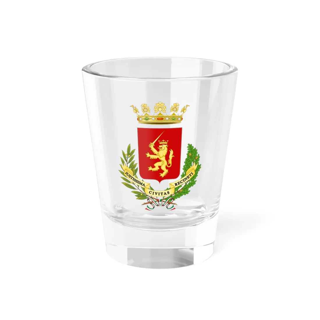 Recanati-Stemma (Italy) (Coat of Arms) Shot Glass 1.5oz 1.5oz - Go Mug Yourself