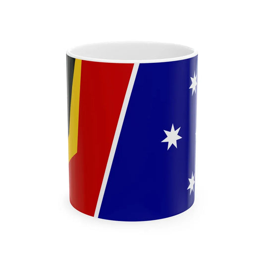 Reconciliation Flag 1995 Australian Flag Proposal (Australia) White Coffee Mug 11oz - Go Mug Yourself