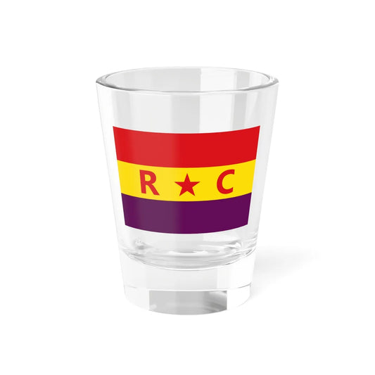 Reconstruccion Comunista RC flag (Spain) Shot Glass 1.5oz 1.5oz - Go Mug Yourself
