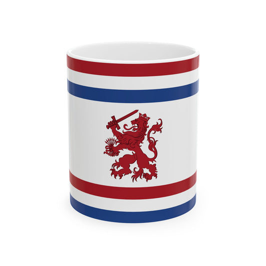 Reconstructie Onderscheidingsvlag Minister van Defensie Nederland KL 1939-1957 (Netherlands) White Coffee Mug-11oz-Go Mug Yourself