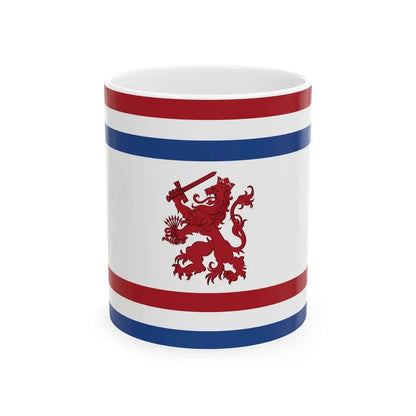 Reconstructie Onderscheidingsvlag Minister van Defensie Nederland KL 1939-1957 (Netherlands) White Coffee Mug 11oz - Go Mug Yourself