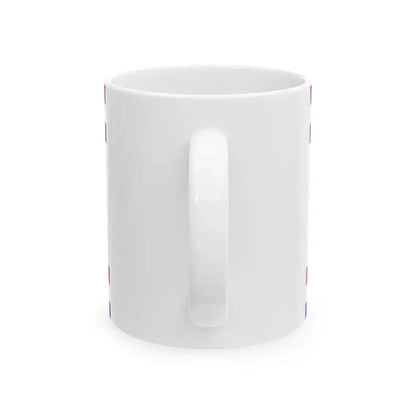 Reconstructie Onderscheidingsvlag Minister van Defensie Nederland KL 1939-1957 (Netherlands) White Coffee Mug - Go Mug Yourself