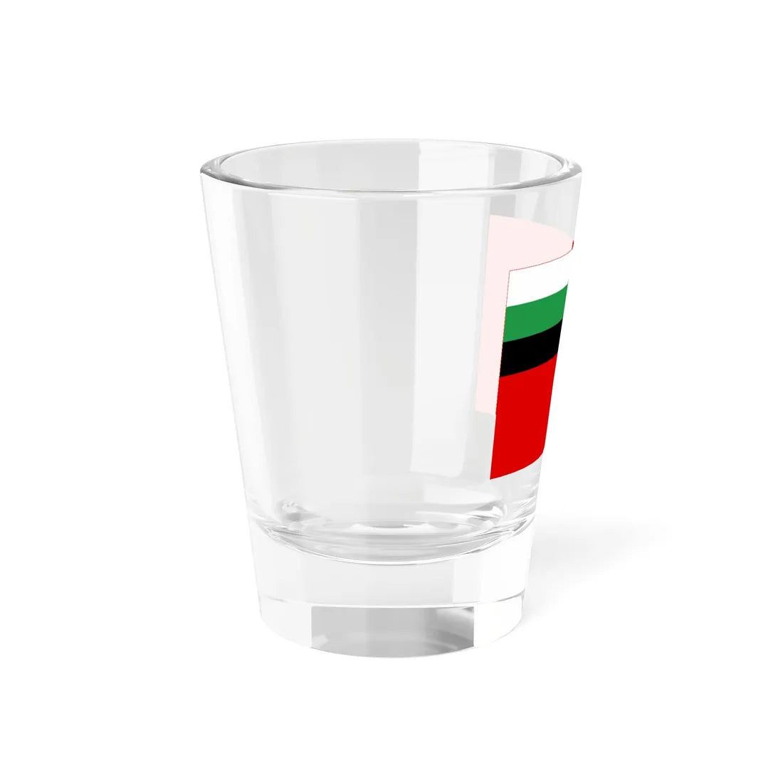 Reconstruction of possible flag of DKRSR (Ukraine) Shot Glass 1.5oz - Go Mug Yourself