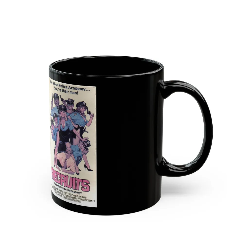 RECRUITS (VHS COVER) - Black Coffee Mug-Go Mug Yourself