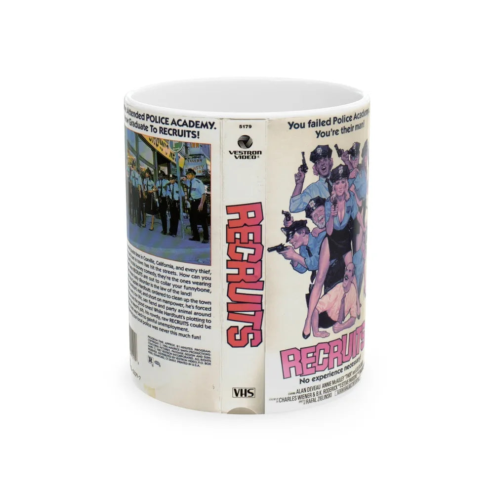 RECRUITS (VHS COVER) - White Coffee Mug-11oz-Go Mug Yourself