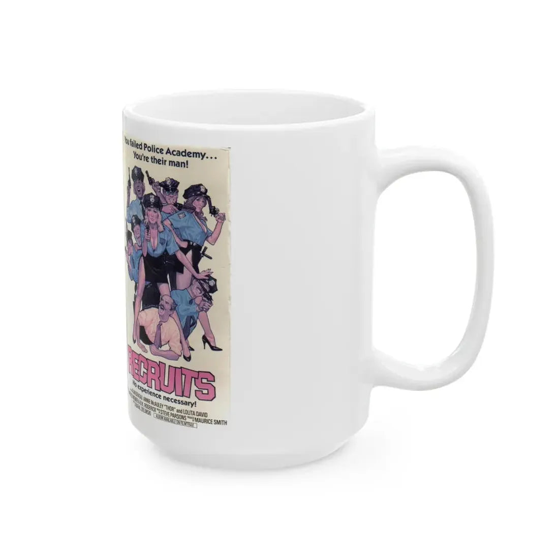 RECRUITS (VHS COVER) - White Coffee Mug - Go Mug Yourself