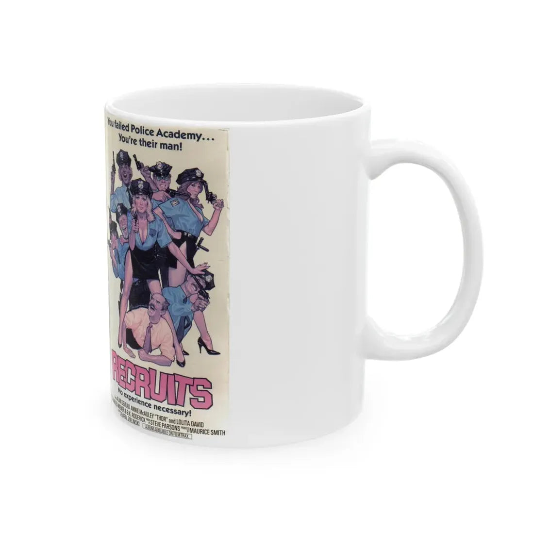 RECRUITS (VHS COVER) - White Coffee Mug - Go Mug Yourself