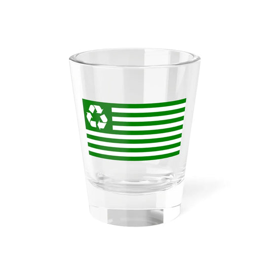 Recycle flag (United States) Shot Glass 1.5oz 1.5oz - Go Mug Yourself