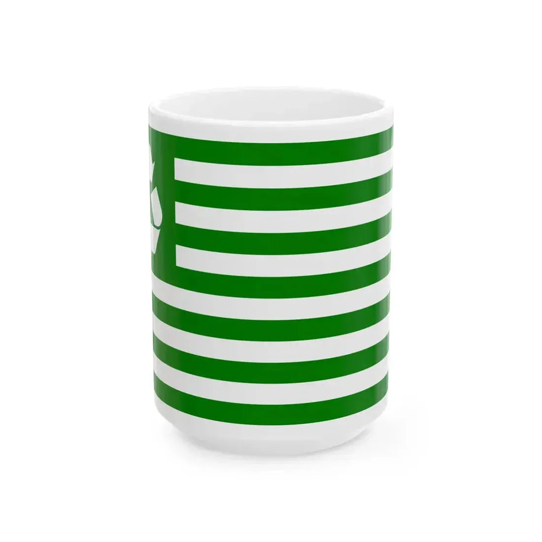 Recycle flag (United States) White Coffee Mug 15oz - Go Mug Yourself