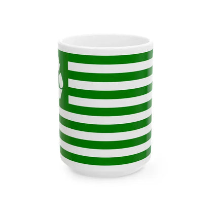 Recycle flag (United States) White Coffee Mug 15oz - Go Mug Yourself