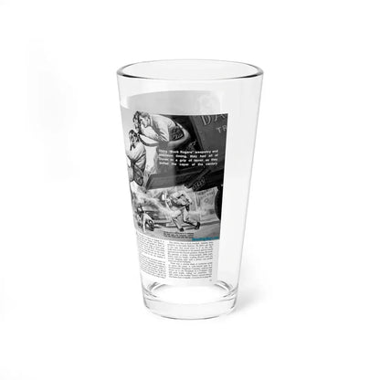 Red Baron Pilots Who Heisted A Mid-West Town, Men, April 1974 (Magazine Illustration) Pint Glass 16oz - Go Mug Yourself