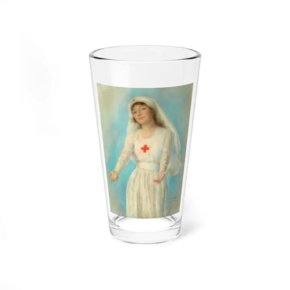 Red Cross Nurse, poster illustration, 1919 (Magazine Illustration) Pint Glass 16oz-16oz-Go Mug Yourself