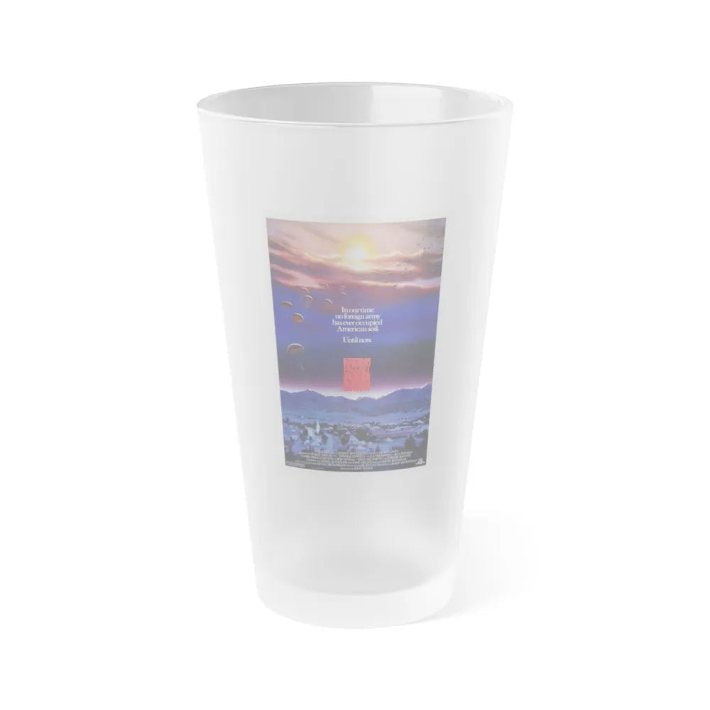 RED DAWN 1984 Movie Poster - Frosted Pint Glass 16oz-Go Mug Yourself