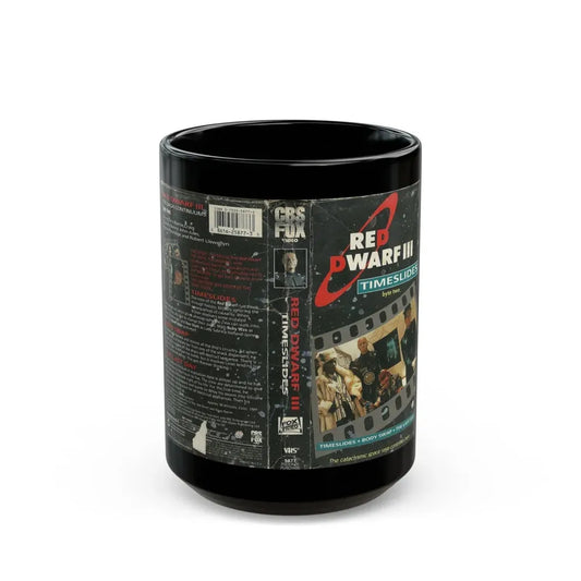 RED DWARF 3 TIMESLIDES (VHS COVER) - Black Coffee Mug 15oz - Go Mug Yourself