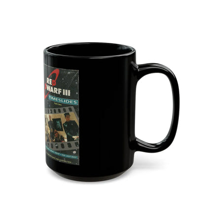 RED DWARF 3 TIMESLIDES (VHS COVER) - Black Coffee Mug-Go Mug Yourself