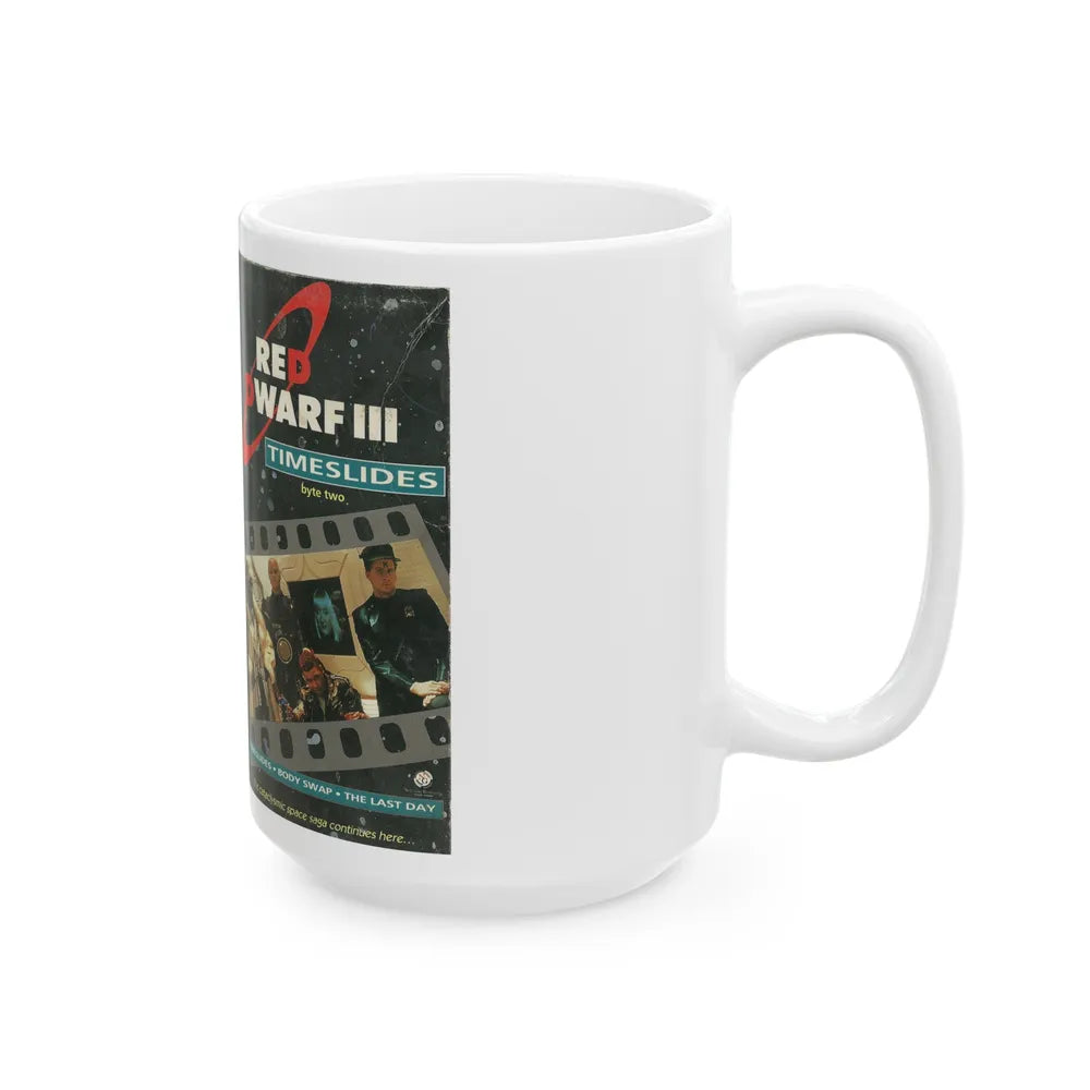 RED DWARF 3 TIMESLIDES (VHS COVER) - White Coffee Mug-Go Mug Yourself