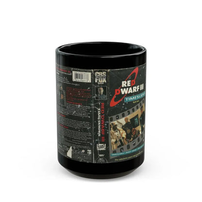 RED DWARF III TIMESLIDES (VHS COVER) - Black Coffee Mug 15oz - Go Mug Yourself