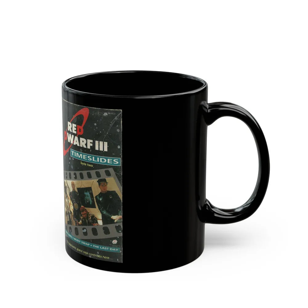 RED DWARF III TIMESLIDES (VHS COVER) - Black Coffee Mug-Go Mug Yourself