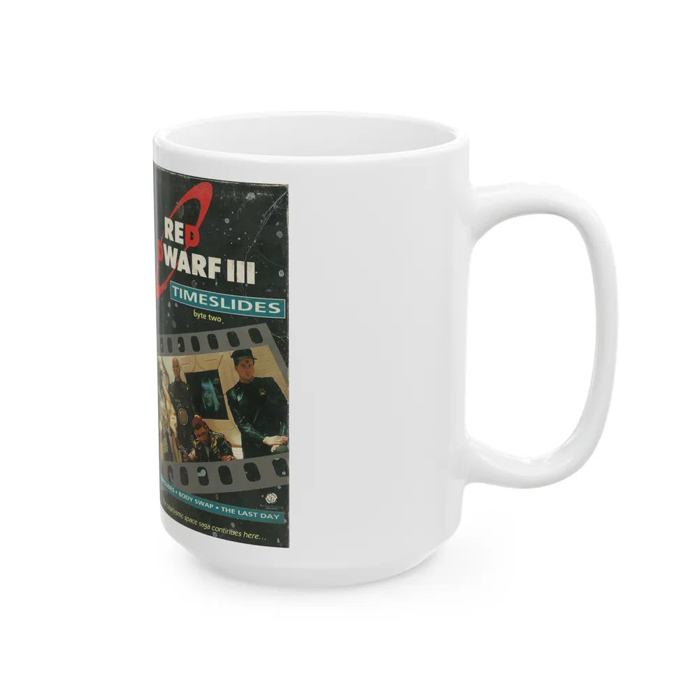 RED DWARF III TIMESLIDES (VHS COVER) - White Coffee Mug-Go Mug Yourself