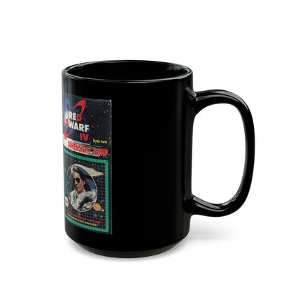 RED DWARF IV DIMENSION JUMP (VHS COVER) - Black Coffee Mug-Go Mug Yourself