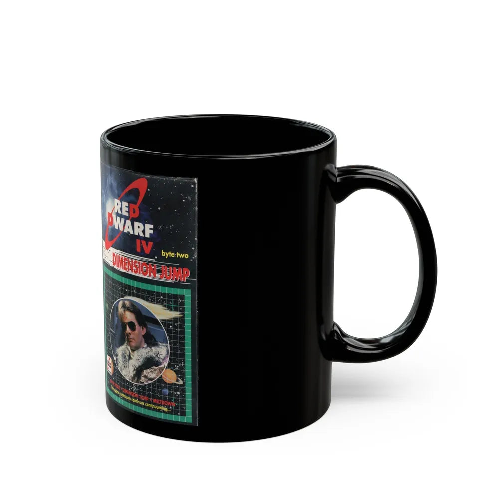 RED DWARF IV DIMENSION JUMP (VHS COVER) - Black Coffee Mug-Go Mug Yourself