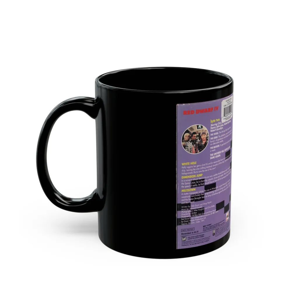 RED DWARF IV DIMENSION JUMP (VHS COVER) - Black Coffee Mug-Go Mug Yourself