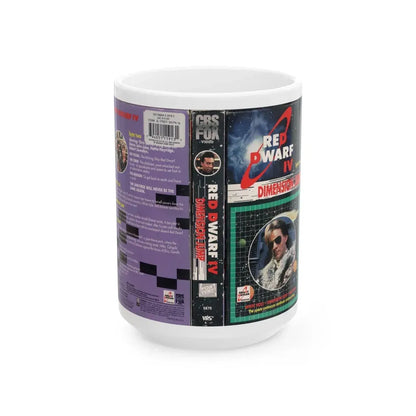 RED DWARF IV DIMENSION JUMP (VHS COVER) - White Coffee Mug 15oz - Go Mug Yourself