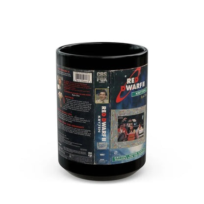 RED DWARF KRYTEN (VHS COVER) - Black Coffee Mug 15oz - Go Mug Yourself