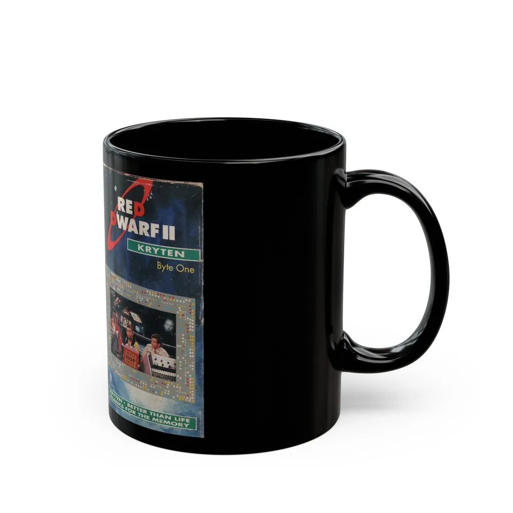 RED DWARF KRYTEN (VHS COVER) - Black Coffee Mug-Go Mug Yourself