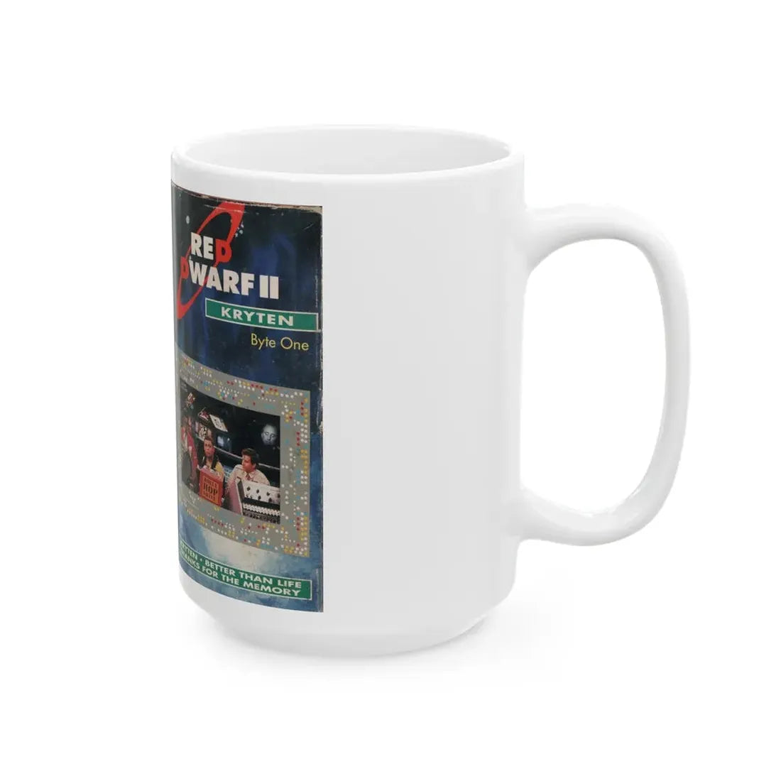 RED DWARF KRYTEN (VHS COVER) - White Coffee Mug - Go Mug Yourself