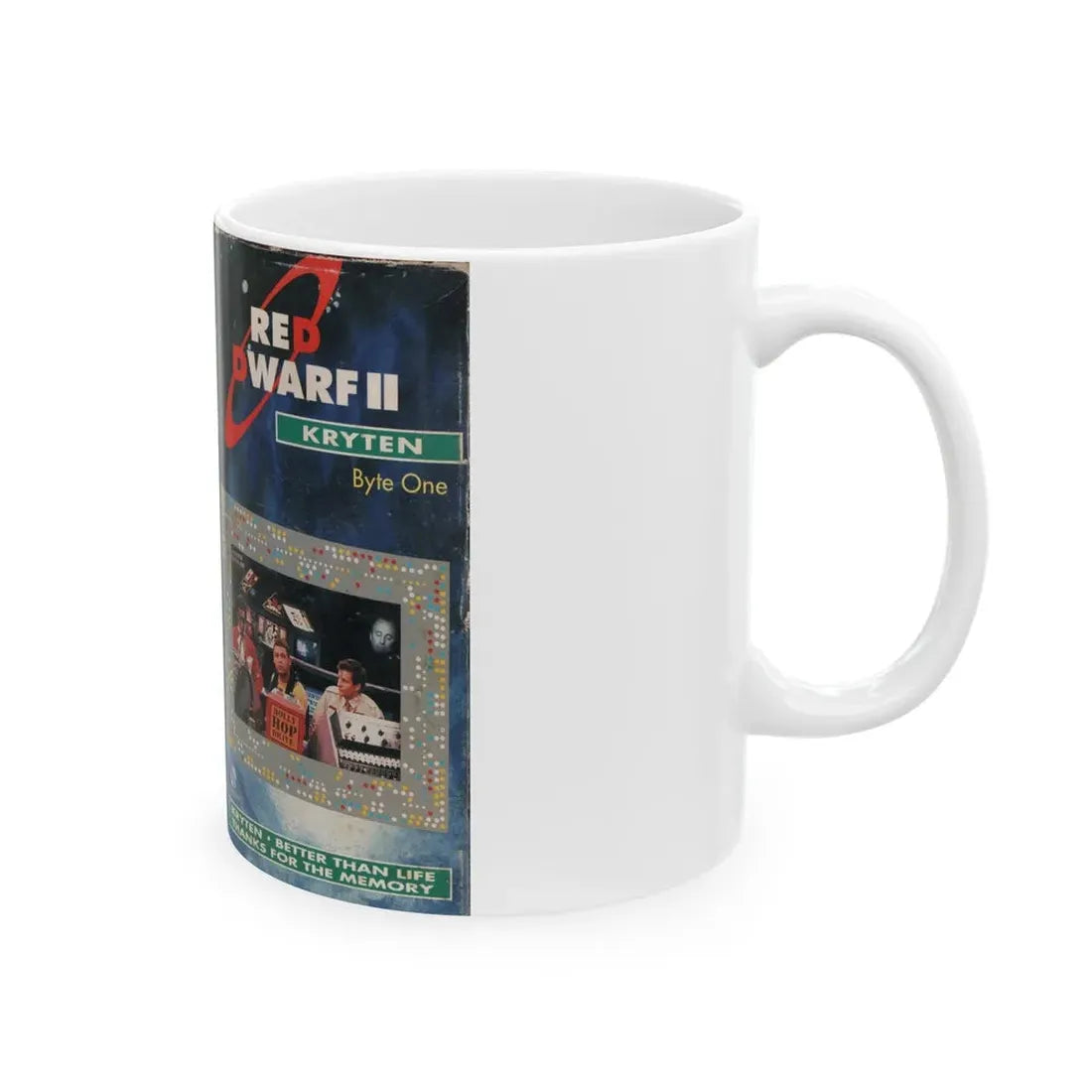 RED DWARF KRYTEN (VHS COVER) - White Coffee Mug - Go Mug Yourself