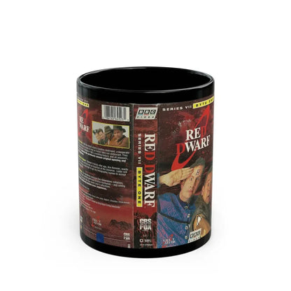 RED DWARF SERIES VII (VHS COVER) - Black Coffee Mug 11oz - Go Mug Yourself