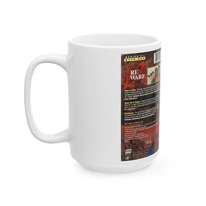 RED DWARF SERIES VII (VHS COVER) - White Coffee Mug - Go Mug Yourself